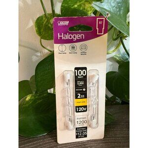 Halogen light, 100 WATT 2 bulbs